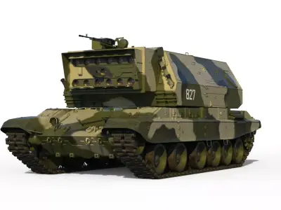 Laser tank 1K17 Szhatie 3D model