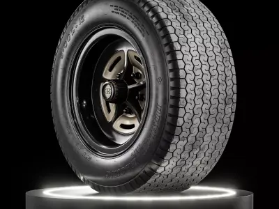 Dunlop 271 CR65 600L 15 R7 Revamped 3D model