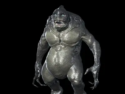 Fish Mutant Low-poly 3D model