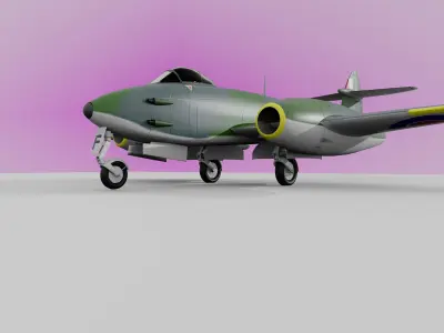 Gloster Meteor 3D model