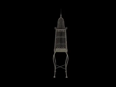 Bird Cage - PBR - Textured Low-poly 3D model