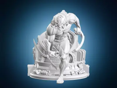 Lion O Thundercats Warrior Miniature 3D print model