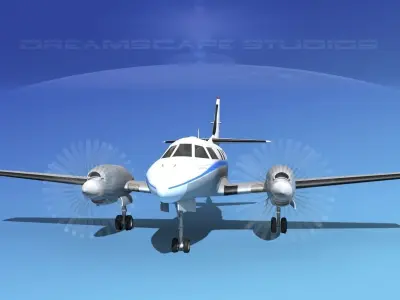 Swearingen SA226-T Merlin III V01 3D model