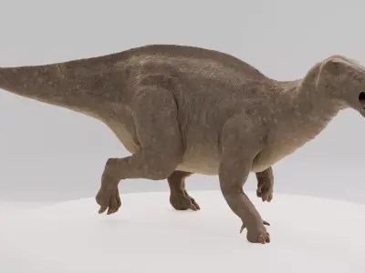 Iguanodon Low-poly 3D model