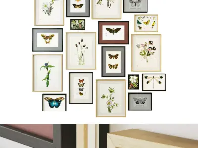 Gallery Wall 77 3D model