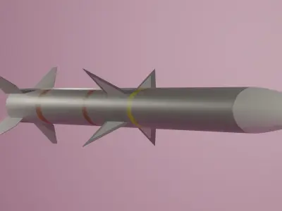 AIM-120 AMRAAM Missile 3D model