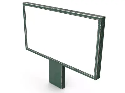 Street Advertising Billboard 17 Low-poly 3D model