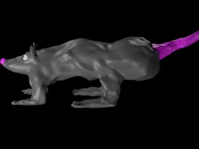 Thick Rat Free 3D model