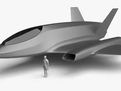 Racing Spaceship Proxima 3D model