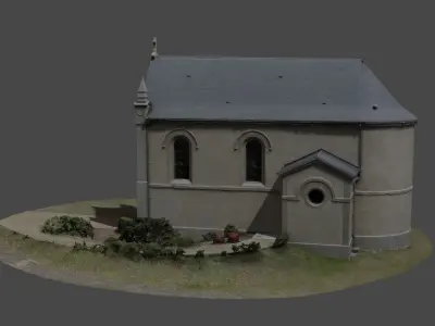 French chapel photogrammetry 3D model