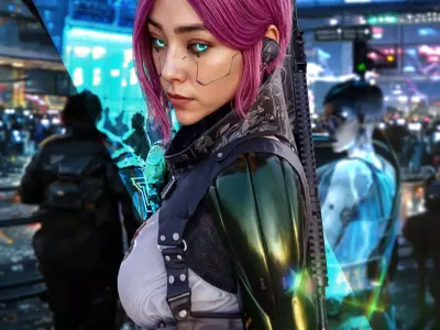 Cyber Girl 2 3D model