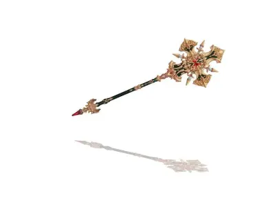 Sacred Scepter Low-poly 3D model