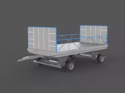 Baggage Cart Airport 3D model