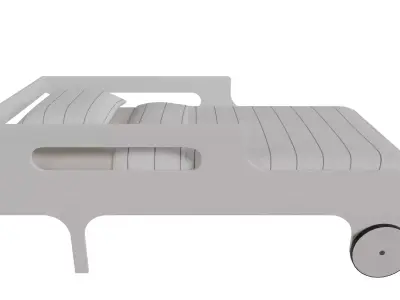 kid bed  furniture Free 3D model