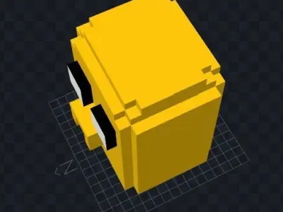 Pixel Model of Jake Free low-poly 3D model