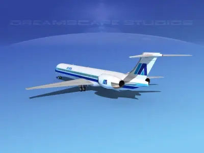 McDonnell Douglas MD-90 Air Aruba 3D model