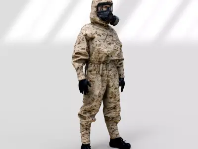 MIRA Safety MOPP-1 CBRN Protective Suit 3D model