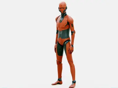 i-HOMO 03  Rigged for Unreal Engine - Unity - MIXAMO 3D model