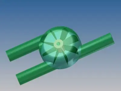 Turbine muffler Free 3D model