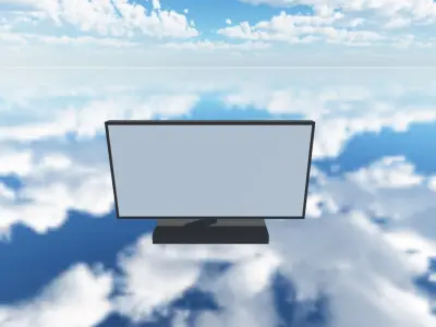 TV small 3d Furniture Games TV Free 3D print model