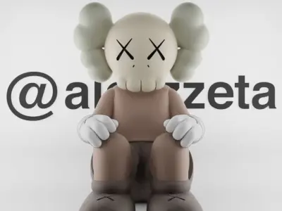 Kaws Companion Watching for Print 3D print model