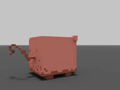 Bo-Ar the Wild-Boar Low-poly 3D model