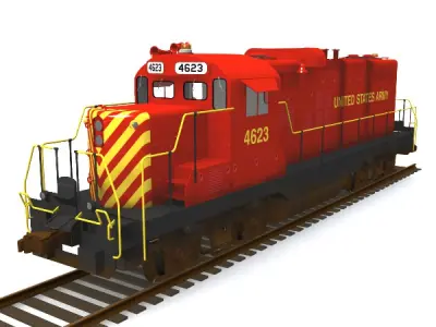 Army GP10 Locomotive 3D model