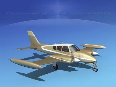 Cessna 320 Skyknight V03 3D model