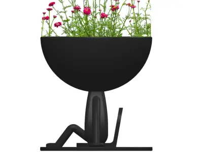 Sitting Human Planter 3D print model