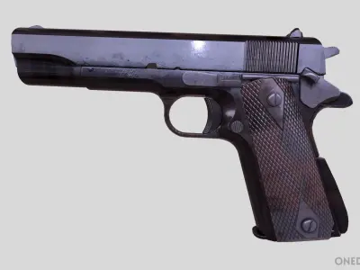 Colt1991 pistol Low-poly 3D model