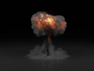 Big Nuclear Explosion 3D Model 3D model