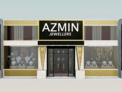 Store Front Pack 2 Low-poly 3D model