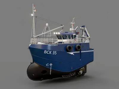 Fishing Trawler 3D model 3D model