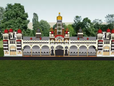 mysore palace 3D model