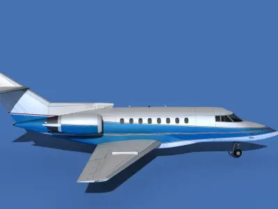 Hawker Siddley 1000 V02 3D model