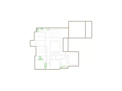 Simple Exterior Sketch by Interior - 3001-3500 SF - Xactimate 3D model