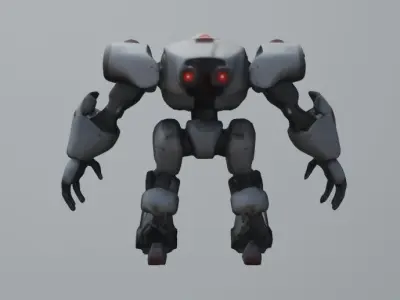 Big fighter robot 3D model