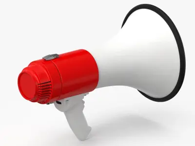 Bullhorn 3D model
