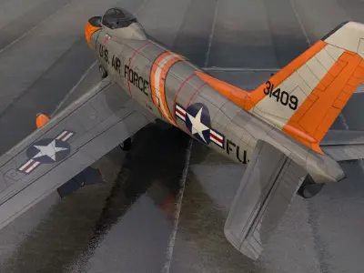 North American F-86H Sabre Hog 3D model