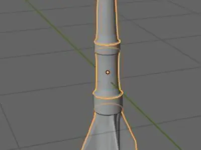 mini rocket 3D model