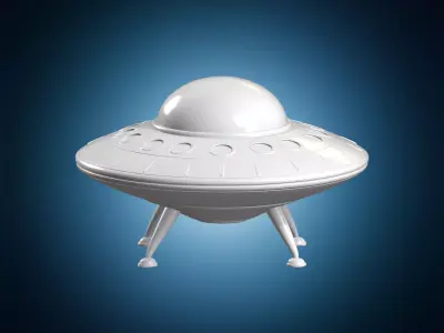 UFO Flying Saucer 3D Print Model 3D print model