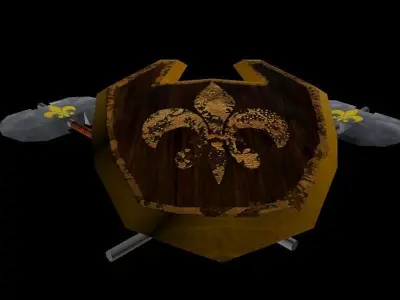 low poly medieval pack Low-poly 3D model