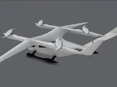 BETA Alia-250 Low-poly 3D model