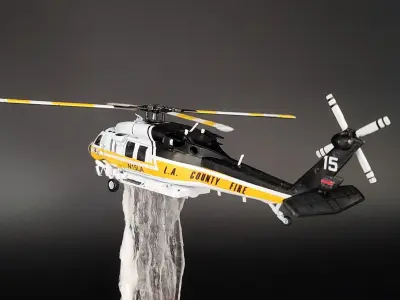 Sikorsky S-70 Firehawk 3D print model