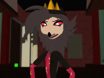 Octavia Goetia from Helluva Boss VRChat Avatar Low-poly 3D model