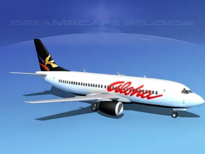 Boeing 737-300 Aloha Airlines 3D model