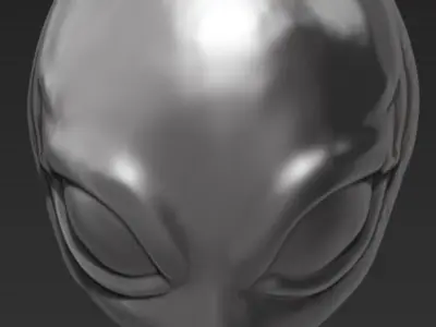 Alien 3D print model 2