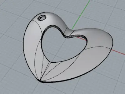 Cuore supef bomb e bordo piano Free 3D model