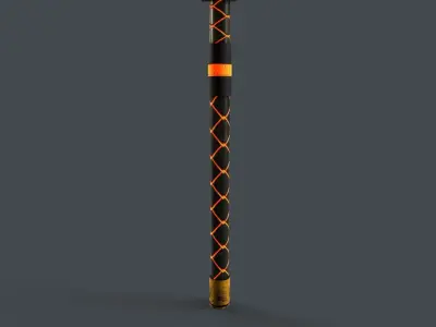 Sci-Fi Axe V4 - 02 Low-poly 3D model