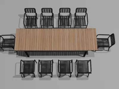 dining table set Free 3D model purchase